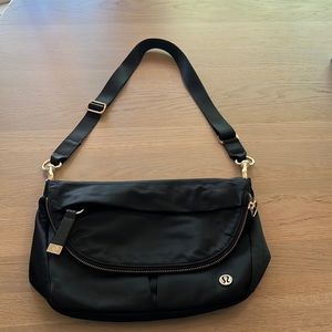 Black LULULEMON Crossbody - never used